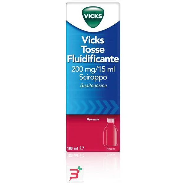VICKS TOSSE FLUIDIF*FL 180ML - farmaidea24.com