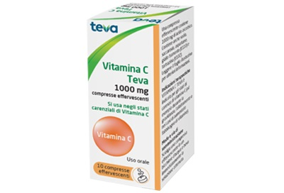 VITAMINA C TEVA*10CPR EFF 1G - farmaidea24.com