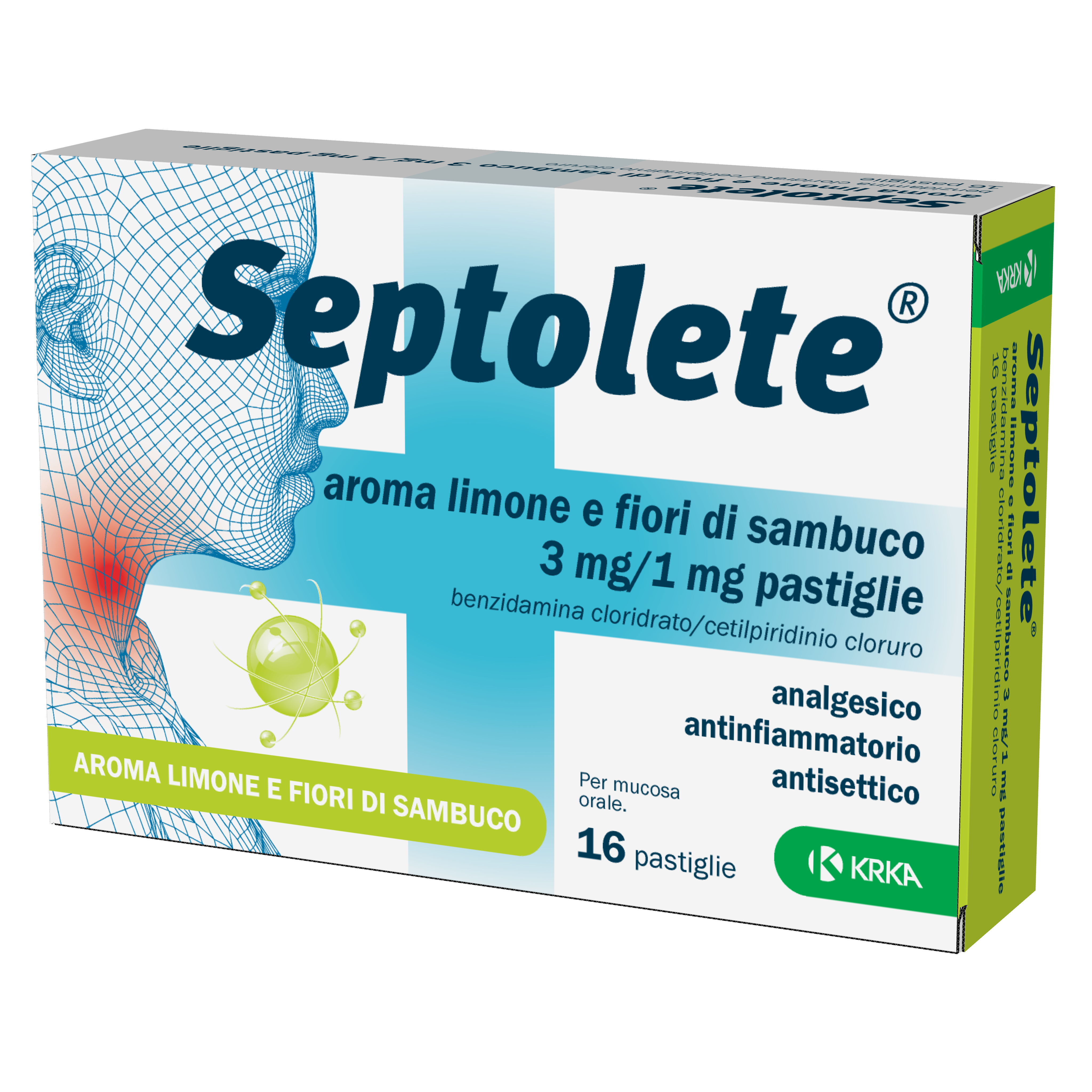 SEPTOLETE*16PAST3+1MG LIM FIOR - farmaidea24.com