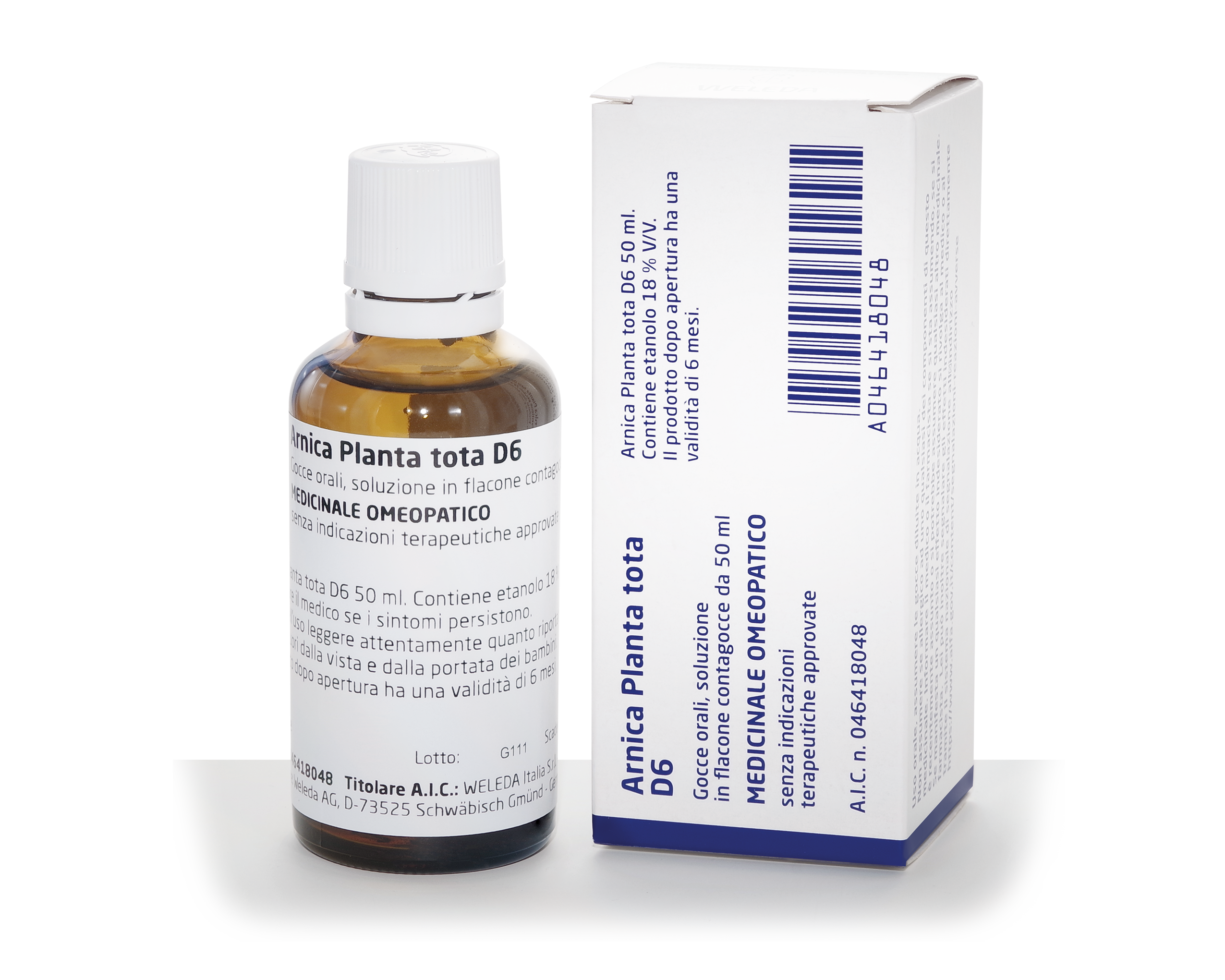 ARNICA PLANTA TOTA*D6 GTT 50ML - farmaidea24.com