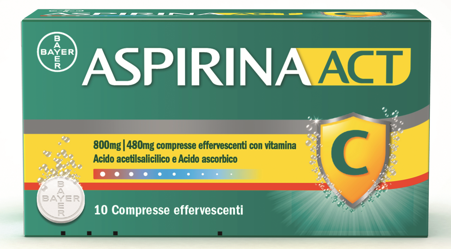 ASPIRINAACT*10CPR EFF800+480MG - farmaidea24.com