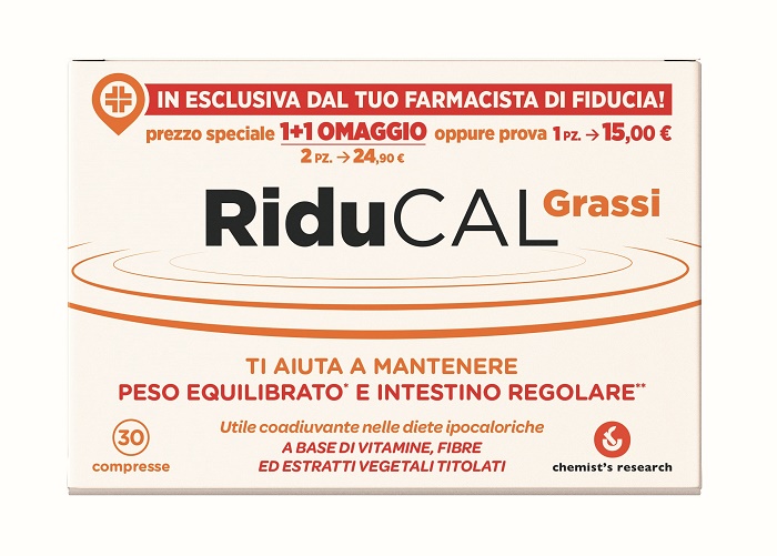 RIDUCAL GRASSI 30 COMPRESSE - farmaidea24.com