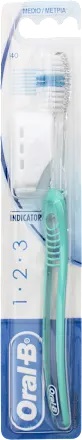 ORALB 123 INDICATOR SPAZZOLINO MANUALE SETOLE 40 MEDIE - farmaidea24.com