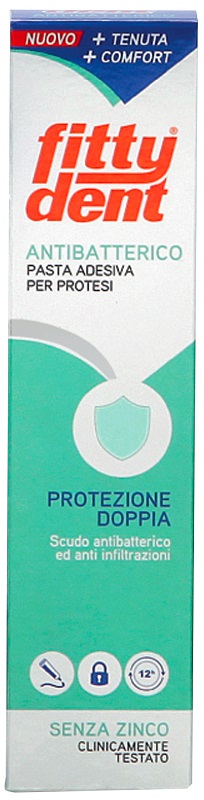 FITTYDENT ANTIBATTERICO PASTA ADESIVA DENTIERA NUOVA FORMULA40 G - farmaidea24.com
