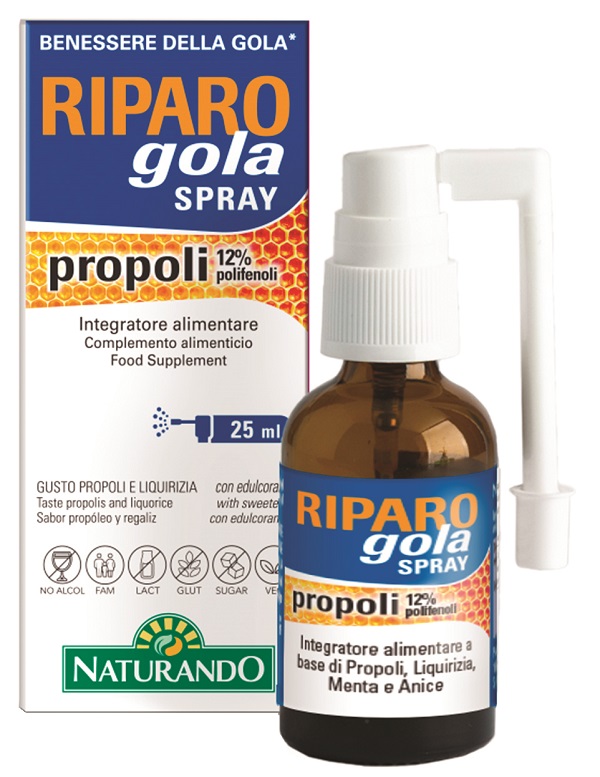 RIPARO GOLA SPRAY 25 ML - farmaidea24.com