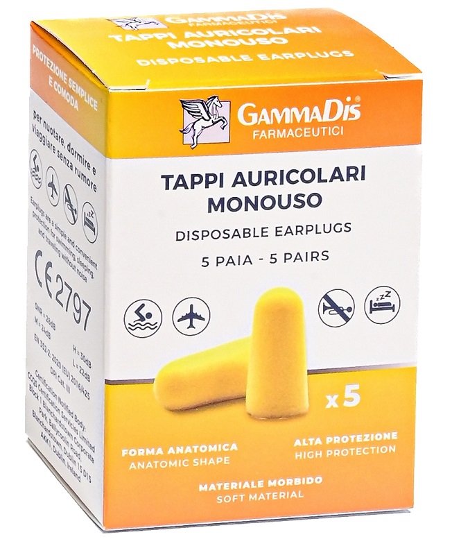 TAPPO AURICOLARE EAR GOMMAPIUMA 10 PEZZI GAMMADIS - farmaidea24.com