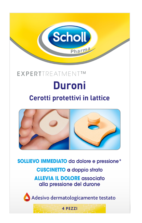CEROTTO PROTETTIVO PER DURONI SCHOLL IN LATTICE 4 PEZZI - farmaidea24.com