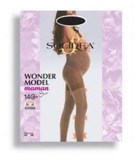 WONDER MODEL MAMAN 140 SHEER COLLANT GESTANTE NERO L - farmaidea24.com