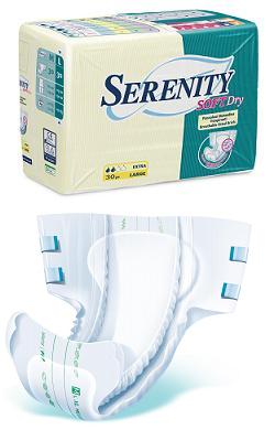 PANNOLONE PER INCONTINENZA SERENITY SOFTDRY FORMATO SUPER T AGLIA LARGE 30 PEZZI - farmaidea24.com