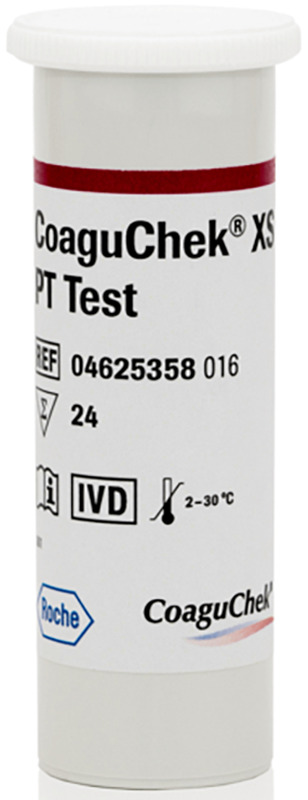 STRISCE REATTIVE PER DISPOSITIVO AUTODIAGNOSTICO COAGUCHEK XS PT TEST 24 PEZZI - farmaidea24.com