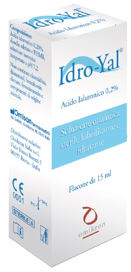 IDRO-YAL SOLUZIONE OFTALMICA LUBRIFICANTE IDRATANTE ACITO IALURONICO 0,2% 15 ML - farmaidea24.com