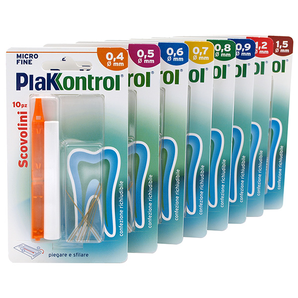 PLAKKONTROL MINIGRIP SCOVOLINO 0,8 MM 10 PEZZI - farmaidea24.com