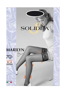 MARILYN 70 SHEER CALZA AUTOREGGENTE NERO 1 - farmaidea24.com