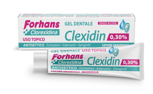 FORHANS CLEXIDIN COLLUTORIO IN GEL ALLA CLOREXIDINA 0,30% 30 - farmaidea24.com