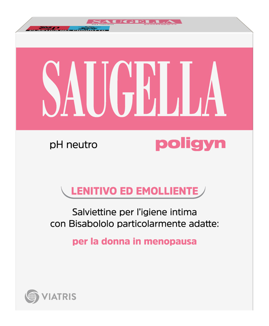 SAUGELLA POLIGYN PH NEUTRO SALVIETTINE IGIENE INTIMA LENITIVO ED EMOLLIENTE 10 PEZZI - farmaidea24.com