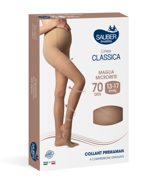 SAUBER COLLANT PREMAMAN 140 DENARI MAGLIA MICRORETE NEUTRO BEIGE 5 LINEA CLASSICA - farmaidea24.com