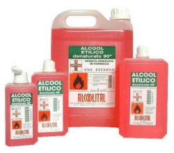 ALCOOL ETILICO DENATURATO 90% 250 ML - farmaidea24.com