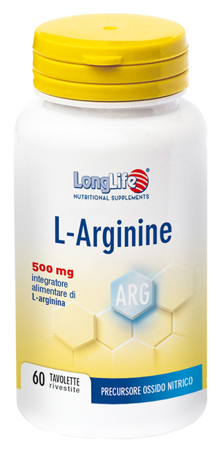 LONGLIFE L-ARGININE 60 TAVOLETTE RIVESTITE DA 900 MG - farmaidea24.com