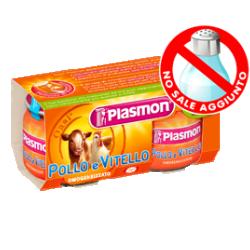 PLASMON OMOGENEIZZATO VITELLO POLLO 80 G X 2 PEZZI - farmaidea24.com