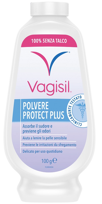 VAGISIL POLVERE PROTECT PLUS IGIENE FEMMINILE 100 G - farmaidea24.com