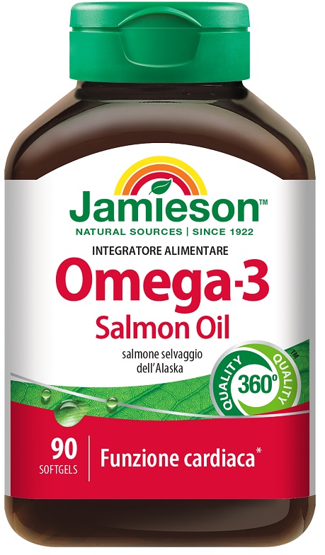 JAMIESON OMEGA 3 SALMON OIL 90 PERLE - farmaidea24.com