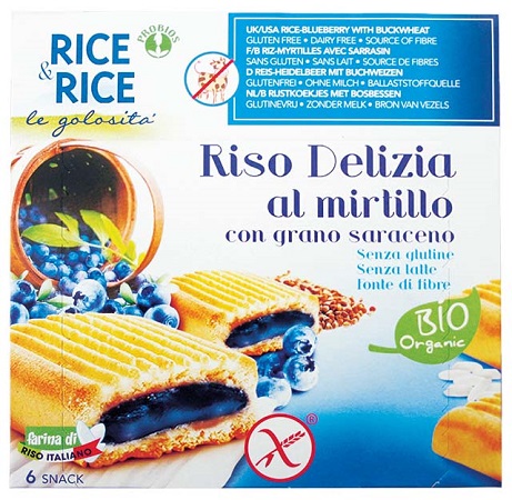 RICE&RICE RISO DELIZIA MIRTILLO E GRANO SARACENO 6 X 33 G - farmaidea24.com