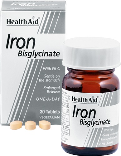 FERRO BISGLICINATO IRON BYSGLICINATE 30 COMPRESSE - farmaidea24.com