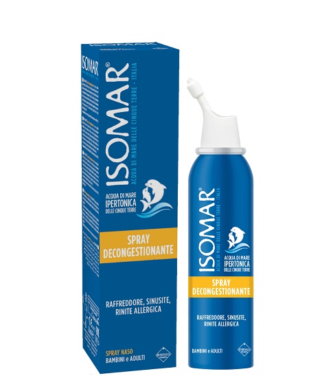 ISOMAR NASO CHIUSO SOLUZIONE ACQUA DI MARE IPERTONICA PER DECONGESTIONE NASO CHIUSO 50 ML - farmaidea24.com