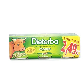 DIETERBA OMOGENEIZZATO MANZO 3 PEZZI 80 G - farmaidea24.com