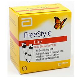 STRISCE MISURAZIONE GLICEMIA FREESTYLE LITE 50 PEZZI - farmaidea24.com
