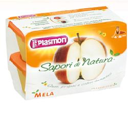 PLASMON SAPORI DI NATURA OMOGENEIZZATO MELA 100 G X 4 PEZZI - farmaidea24.com
