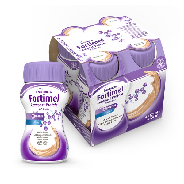 FORTIMEL COMPACT PROTEIN CAFFE' 4 BOTTIGLIE DA 125 ML - farmaidea24.com