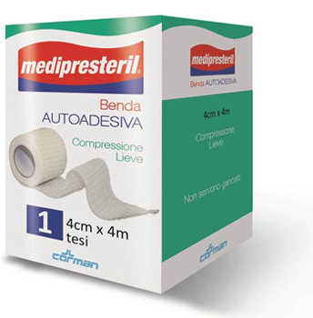 BENDA ADESIVA MEDIPRESTERIL 4X400CM - farmaidea24.com