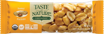 TASTE OF NATURE BARRETTA ALLE ARACHIDI BIO VEGAN AD ALTO CONTENUTO DI FIBRE 40 G - farmaidea24.com