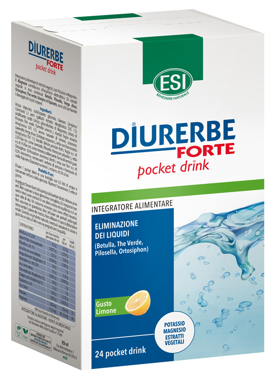 ESI DIURERBE FORTE POCKET DRINK LIMONE 24 X 20 ML - farmaidea24.com