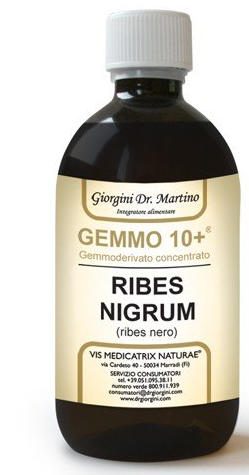 GEMMO 10+ RIBES NERO 500 ML LIQUIDO ANALCOLICO - farmaidea24.com