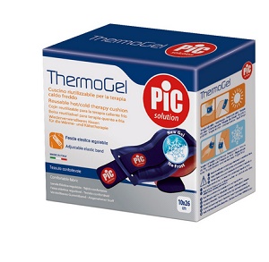 THERMOGEL CUSCINO TERAPIA CALDO FREDDO 10X26 CM CON FASCIA ELASTICA - farmaidea24.com