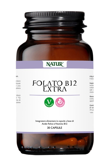FOLATO B12 EXTRA 30 CAPSULE - farmaidea24.com