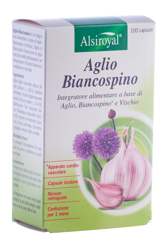 AGLIO BIANCOSPINO 100 CAPSULE - farmaidea24.com