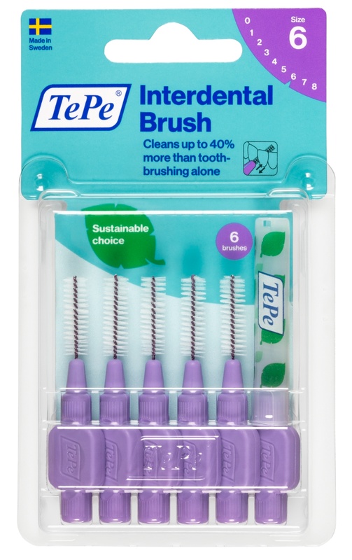 TEPE SCOVOLINO VIOLA 1,1MM 6 PEZZI - farmaidea24.com