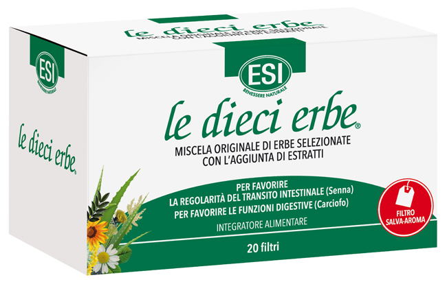 ESI LE DIECI ERBE TISANA 20 FILTRI - farmaidea24.com