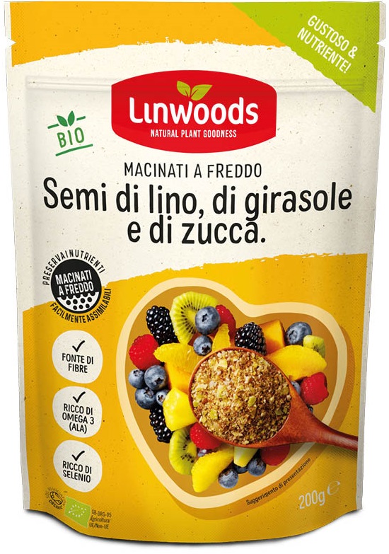 SEMI DI LINO GIRASOLE/ZUCCA MACINATI 200G - farmaidea24.com