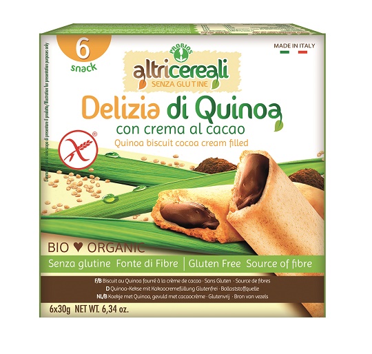 ALTRICEREALI DELIZIA QUINOA CON CREMA DI CACAO BIO 180 G - farmaidea24.com