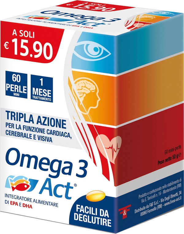 OMEGA 3 ACT 540MG 60 PERLE MINI - farmaidea24.com