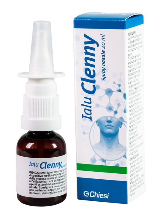 IALU CLENNY SPRAY NASALE SOLUZIONE SALINA ISOTONICA CON ACIDO IALURONICO E SALE SODICO 20 ML - farmaidea24.com