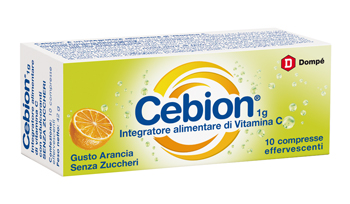 CEBION EFFERVESCENTE VIT C SENZA ZUCCHERO 10 COMPRESSE - farmaidea24.com