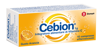 CEBION EFFERVESCENTI VITAMINA C ARANCIA 10 COMPRESSE - farmaidea24.com