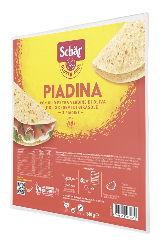 SCHAR PIADINA 3 PEZZI DA 80 G - farmaidea24.com