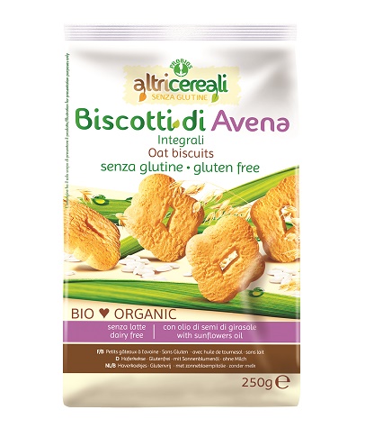 ALTRICEREALI BISCOTTI ALL'AVENA INTEGRALI 250 G - farmaidea24.com