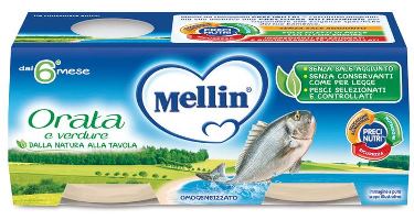 MELLIN OMOGENEIZZATO ORATA 2X80 G - farmaidea24.com